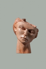  Terracotta head. 2012. 20cm.